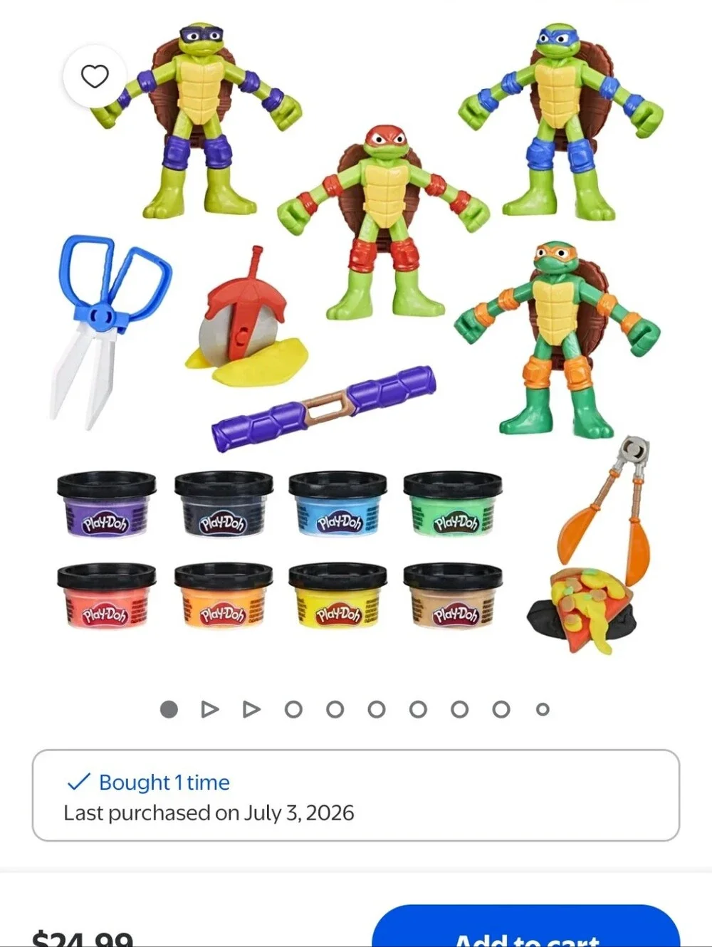 Play-Doh Teenage Mutant Ninja Turtles Cowabunga Creations Toy for Kids Ages 4+